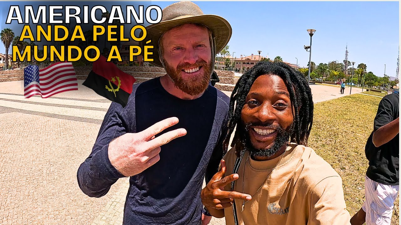 AMERICANO SAI DA ÁFRICA DO SUL ATÉ ANGOLA A PÉ mais de dois mil e quinhentos kilómetros a pé