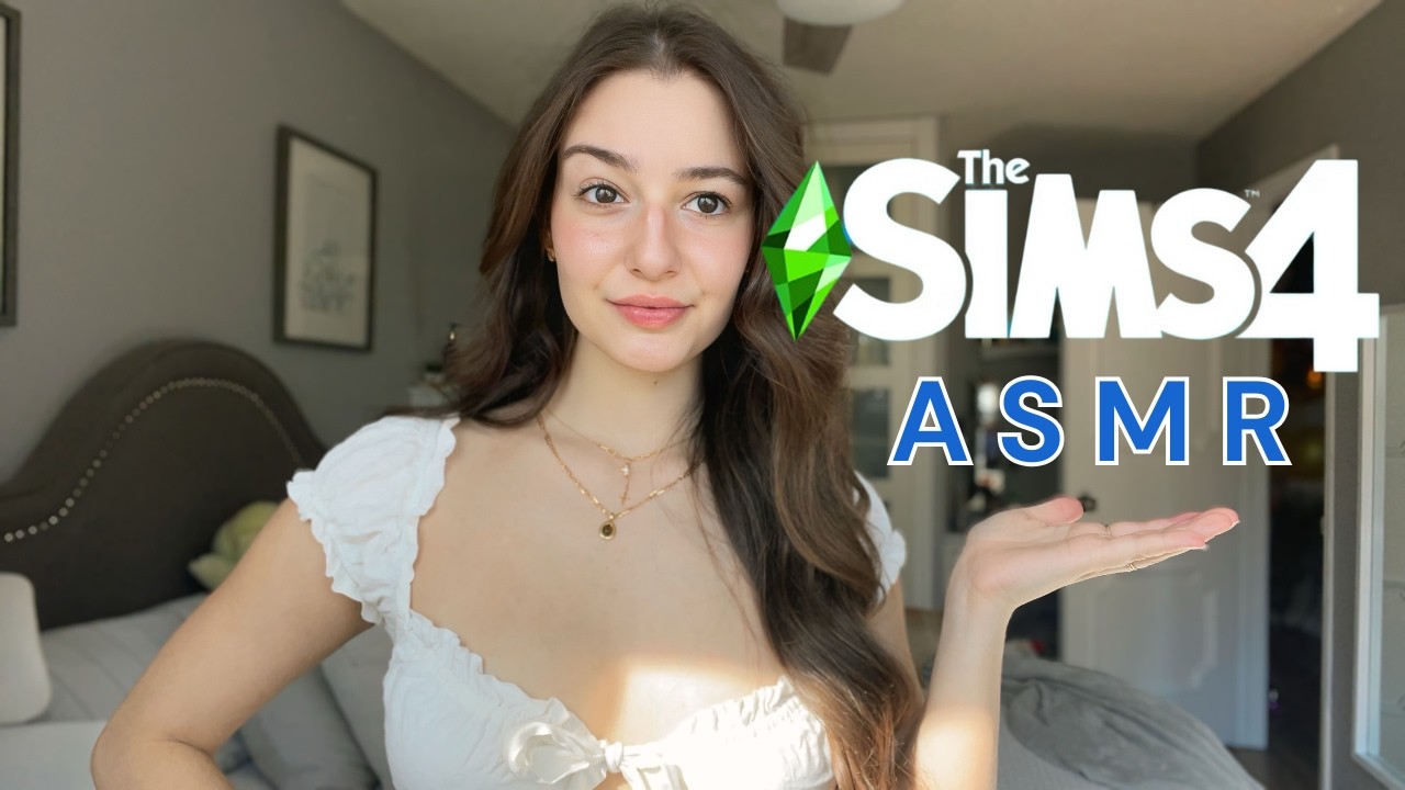 ASMR Sims 4 🏡  Decorating a COZY FOREST Home! 🌻 (Whispers, Keyboard Sounds)