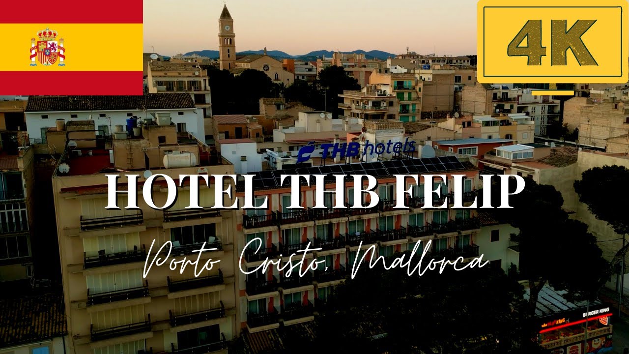 THB Hotels, Porto Cristo, Mallorca, Spain || Drone 4K 2023 || Chill background music