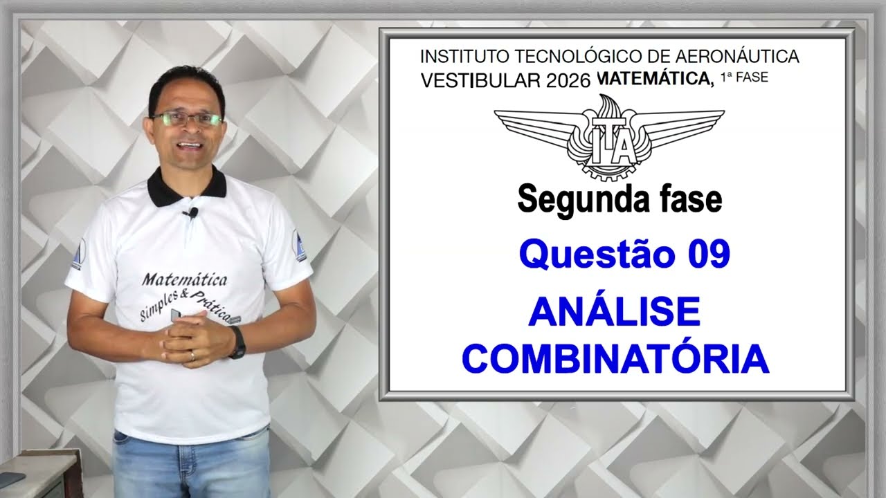 QUESTÃO 09, 2ª ETAPA DA PROVA DO ITA 2026 (Geometria Analítica)