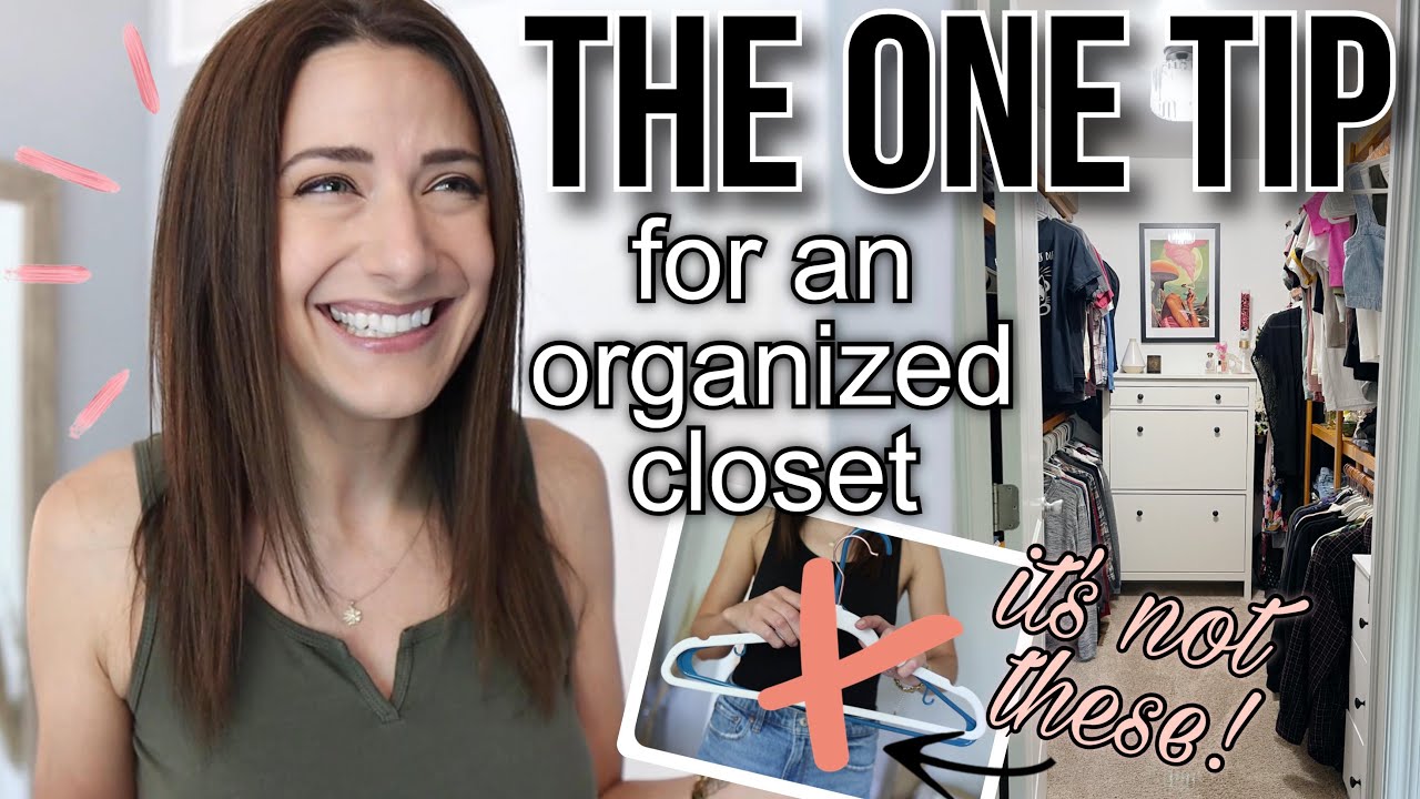 WANT AN ORGANIZED MASTER CLOSET | this one tip will make the BIGGEST difference