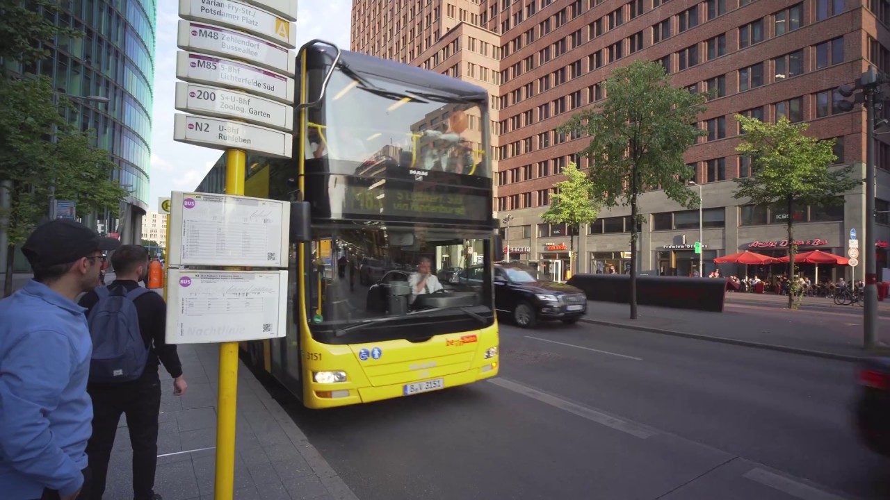 Germany, Berlin, double decker bus M85 ride from Hauptbahnhof to Varian-Fry-Straße