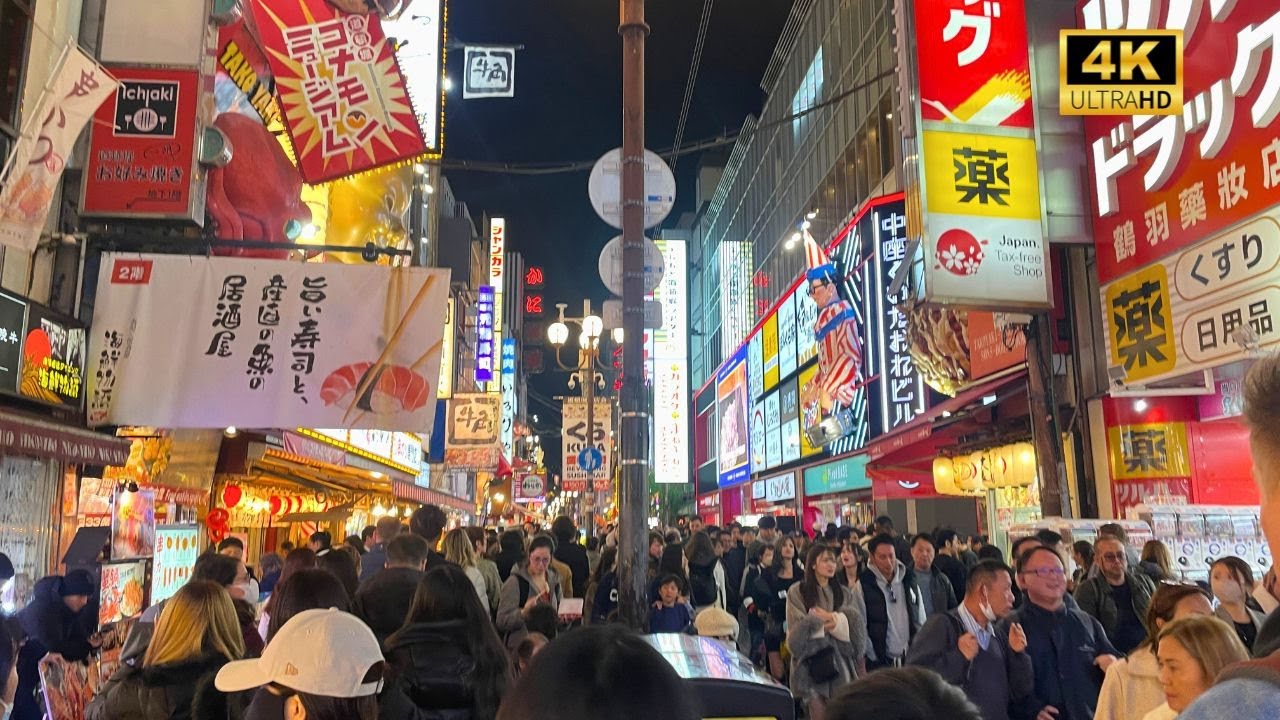 Osaka’s Dotonbori on a Saturday Night — Lights, Food & Packed Streets!