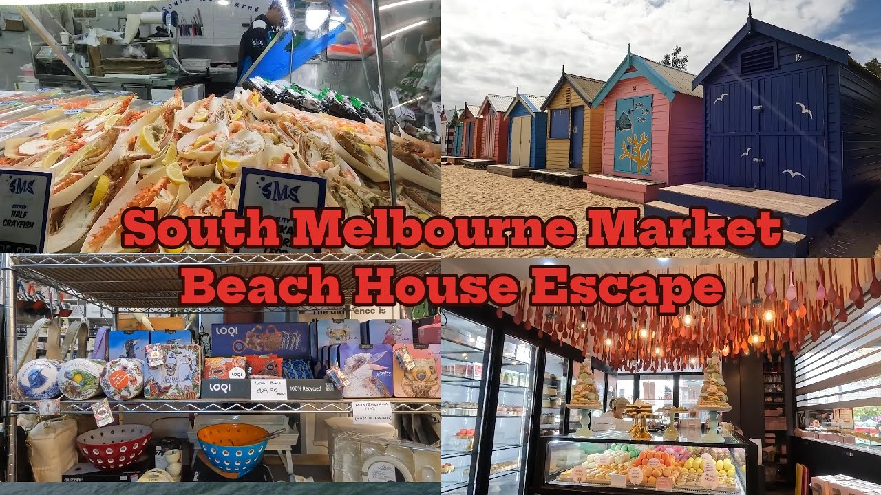 [ MELBOURNE] 🇦🇺 I found the real Melbourne , Market food & Brighton Bathing Boxes