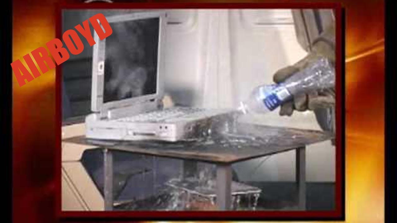 Extinguishing In-Flight Laptop Computer Fires - Lithium Battery Thermal Runway