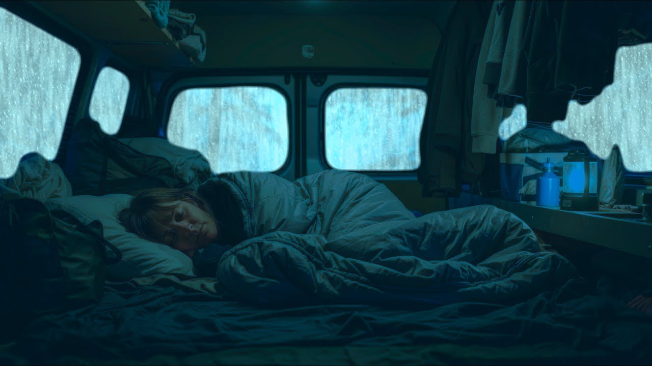 Heavy Rain In The Cabin | Fall Asleep Quickly with Heavy Rain Sounds 🌙 Night Rain for Deep Sleep
