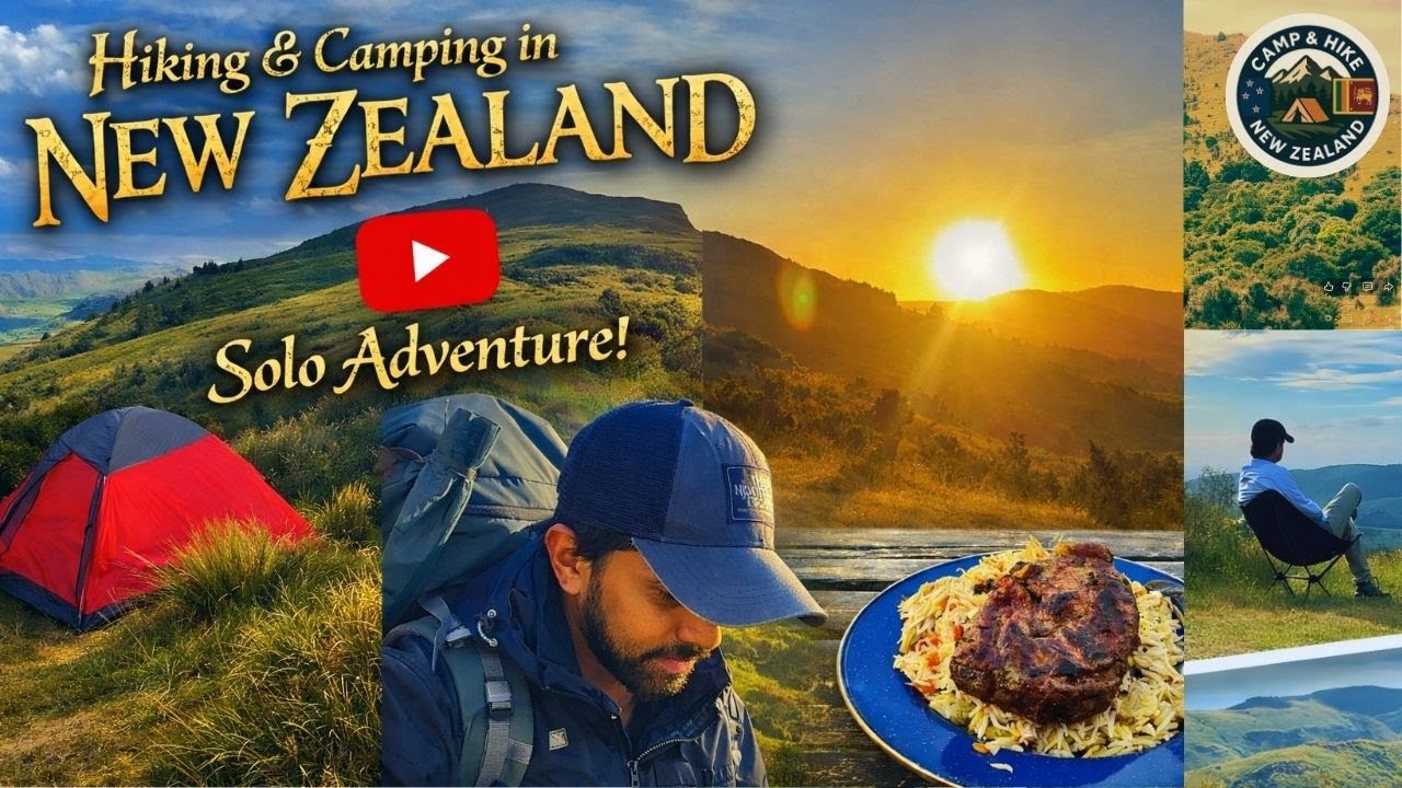 Solo Camping & Hiking | නවසීලන්තයේ ස්වභාව සුන්දරත්වය! 🌿⛺
