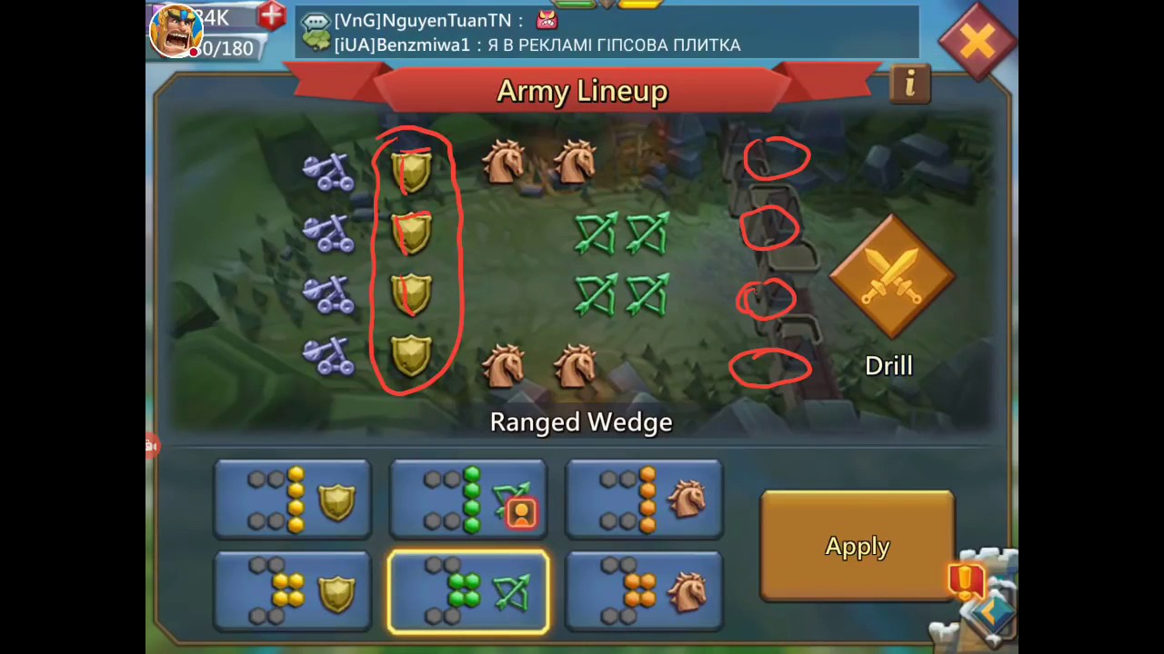 Полезная инфа о Lords mobile , все о фалангах и клинах  (Нарезка со стрима OlegTheBest)