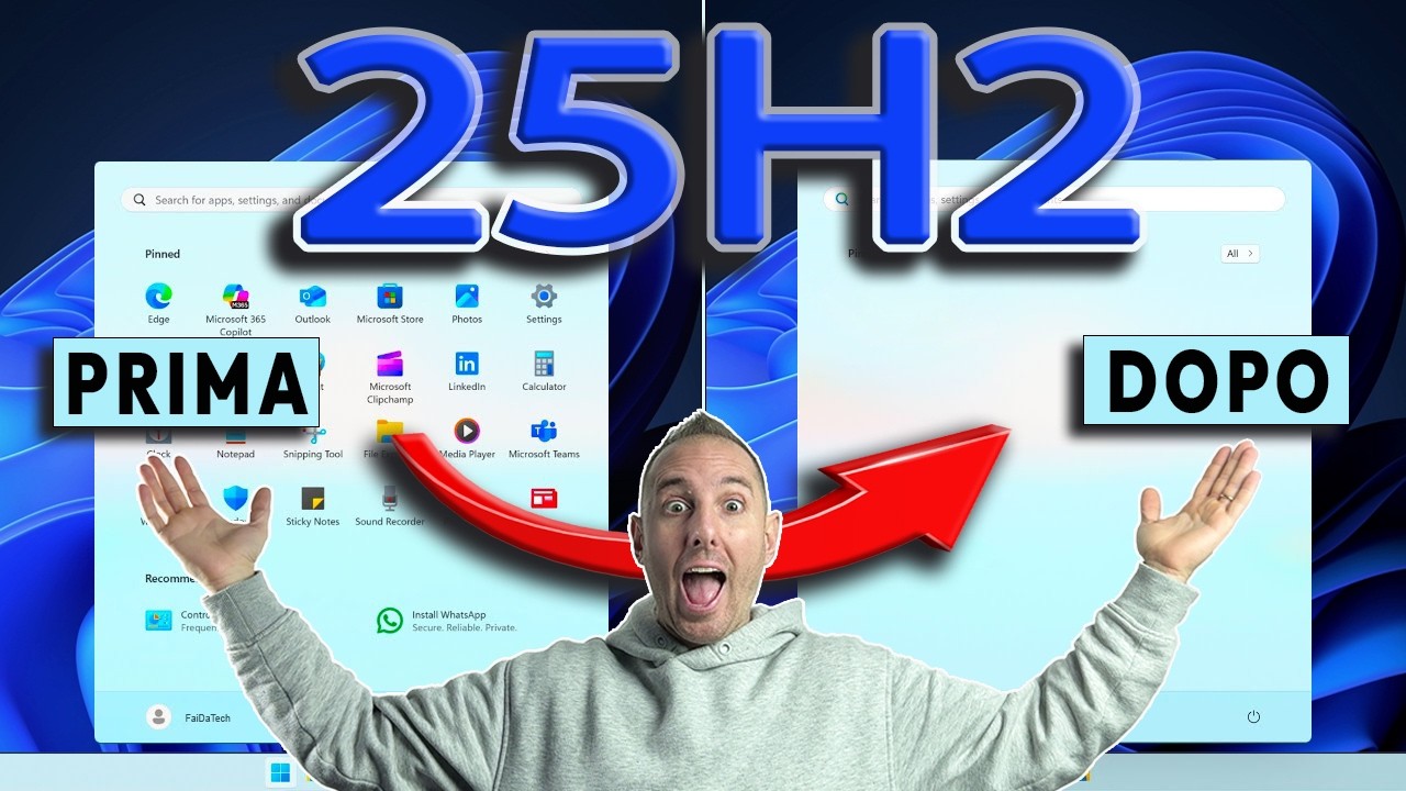 La ISO PERFETTA di Windows 11 25H2 (Pulita, Veloce e Personalizzata)