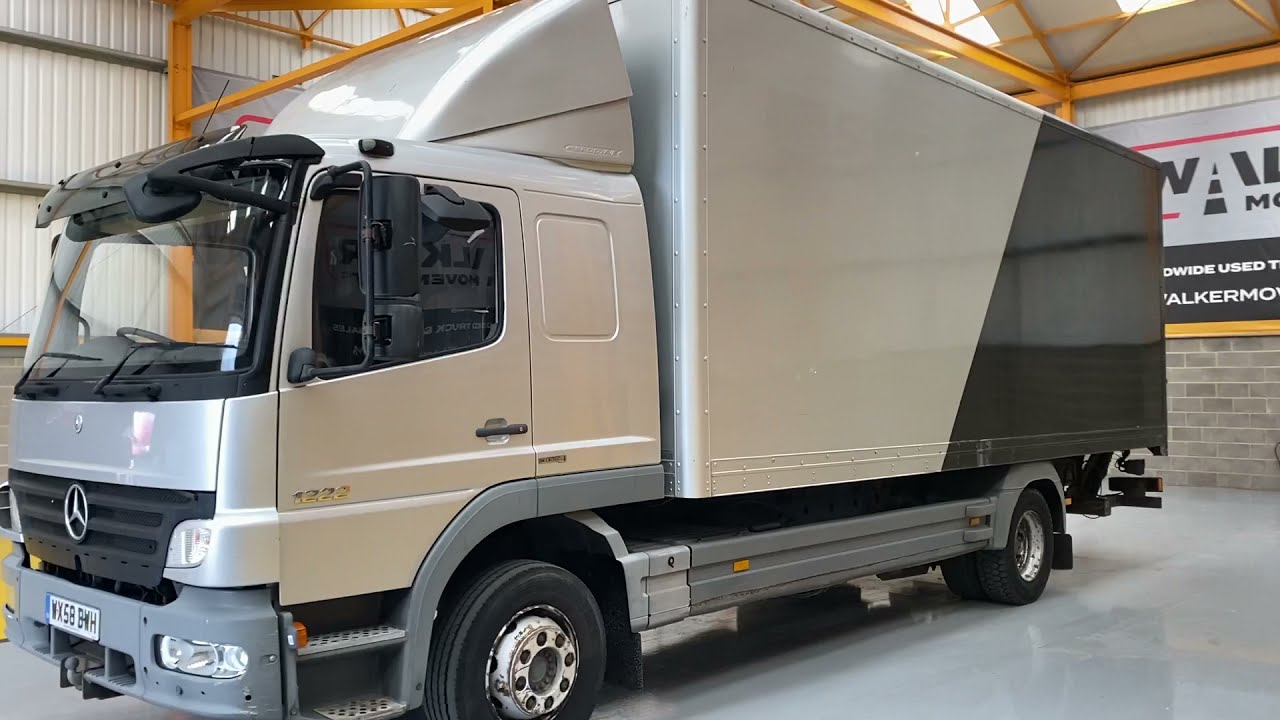 New In Stocklist For Sale: MERCEDES 1222 ATEGO EURO 4 4X2 12 TONNE BOX - 2008 - WX58 BWH