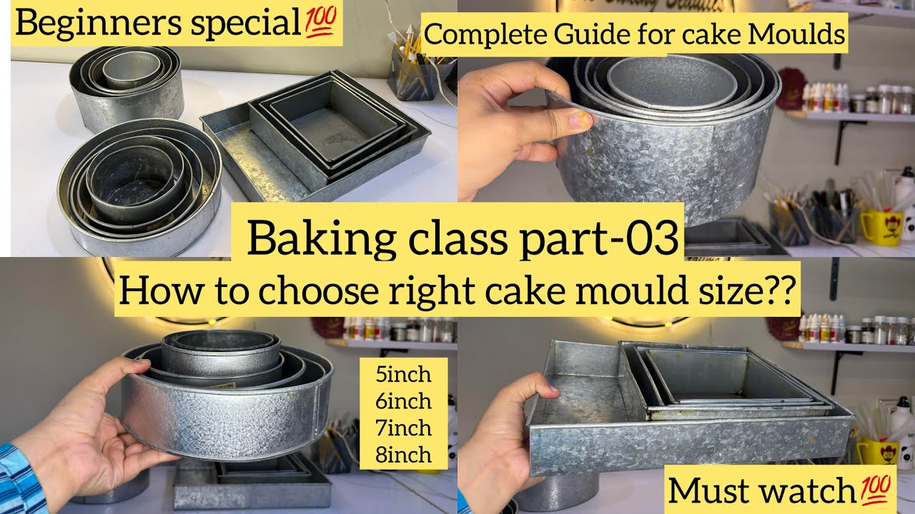 How to choose right cake mould size according to its weight| Complete Guide for Cake moulds
