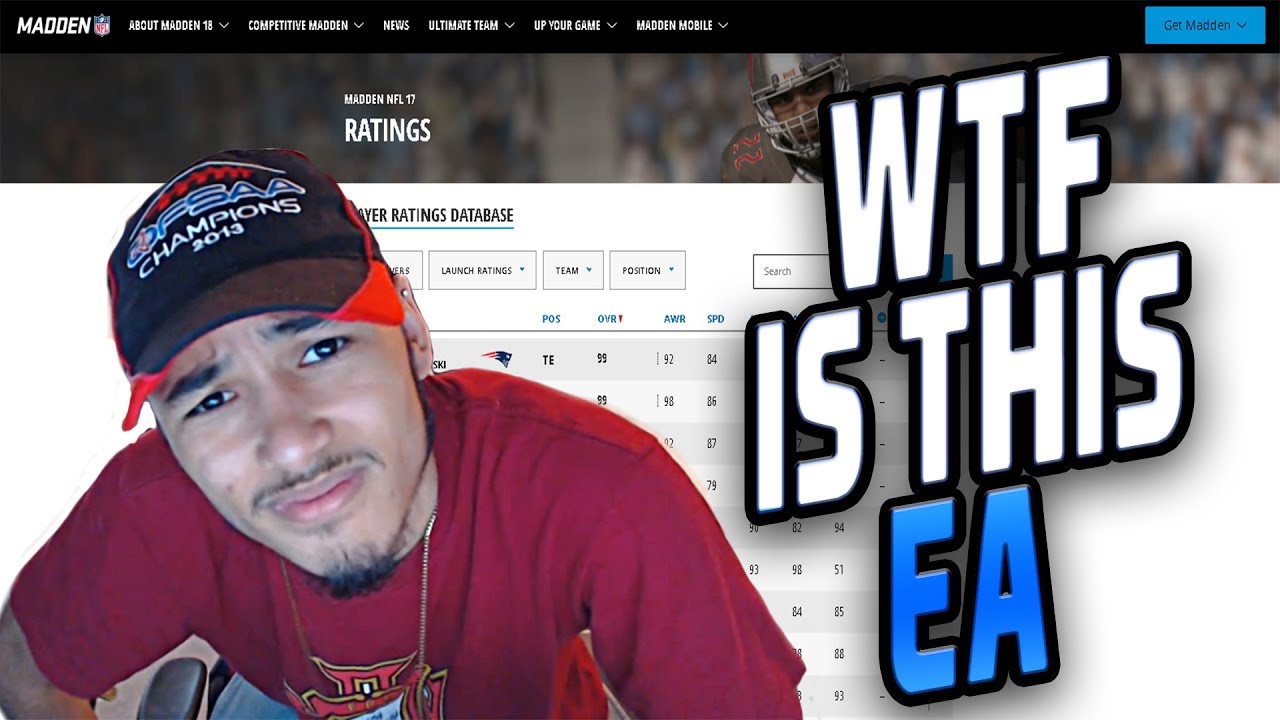 WTF IS THIS EA!!! MADDEN 18 RATINGS RANT