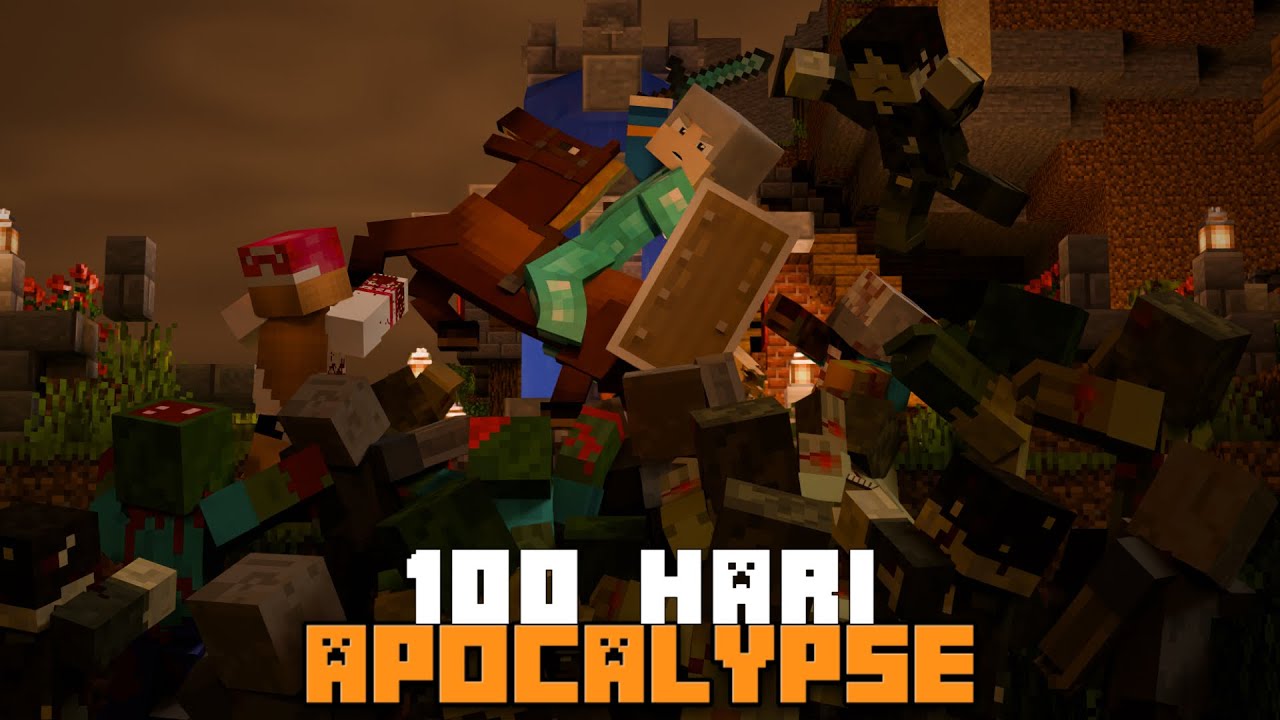100 Hari Minecraft Zombie Apocalypse