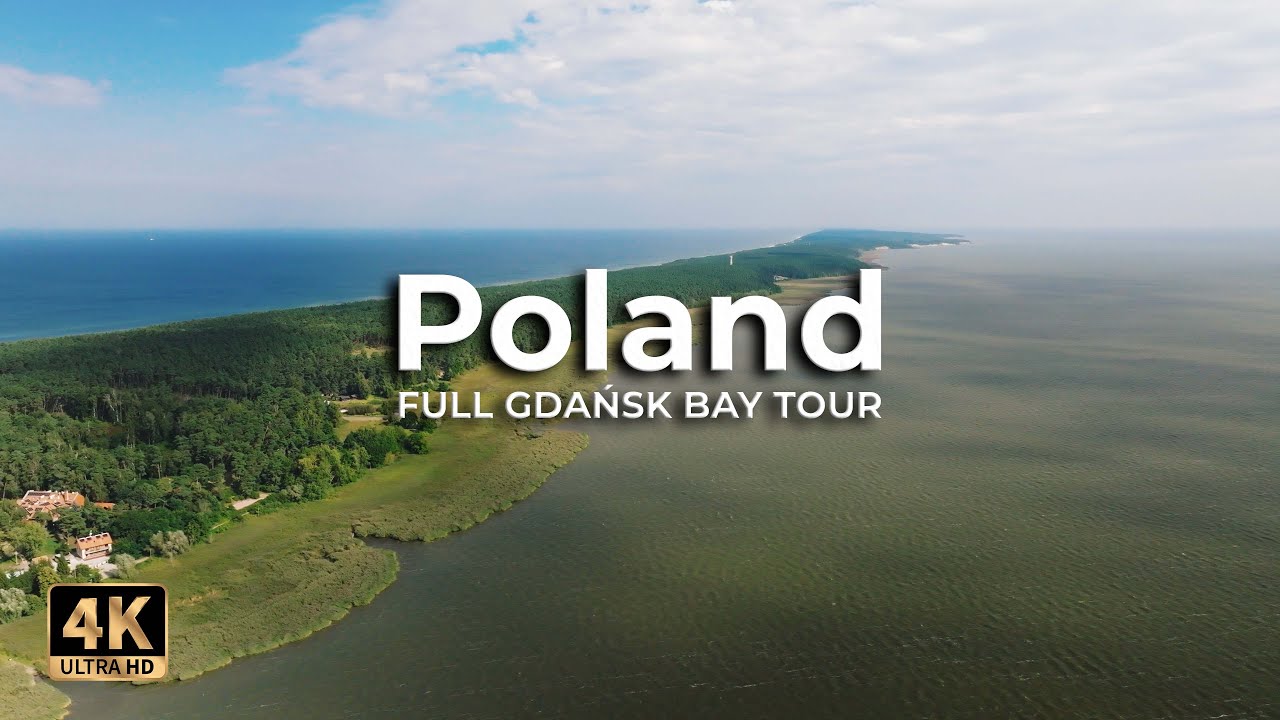GDAŃSK BAY COASTLINE • 1 Hour Epic Drone Flight Hel – Piaski | POLAND [4K]