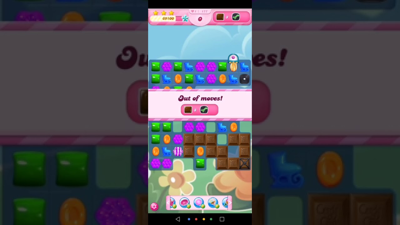 Candy crush! Daily treat machine plus bonus clear all jellyfish finished stage
