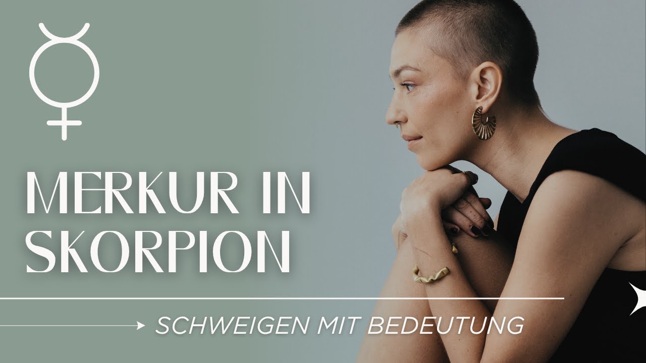 Merkur in Skorpion: Tiefgr&uuml;ndig, forschend & messerscharf &ndash; du erkennst, was andere verbergen