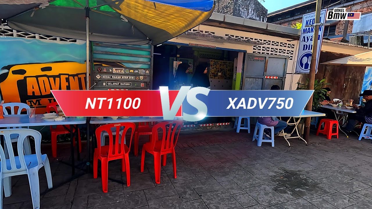 Сравнение прошивки Honda NT1100 DCT и Honda Xadv750. Поездка в Kopitiam 1940 Tg Malim.