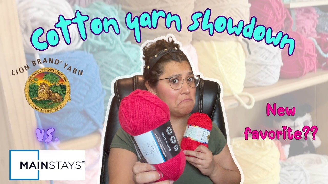 Walmart dupe for Lion Brand 24/7 cotton?! | Cotton yarn comparison