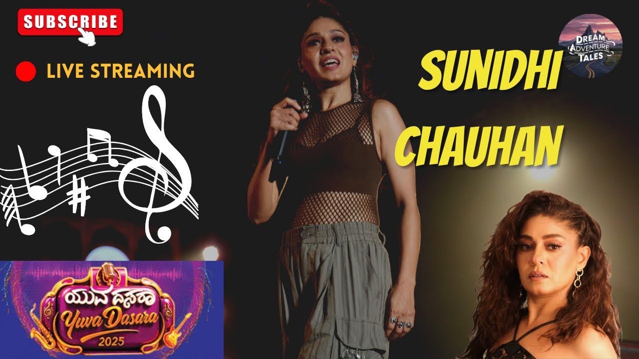 Sunidhi Chauhan Live at Yuva Dasara 2025 | Hindi & Kannada Super Hit Songs | Sunidhi Chauhan Concert