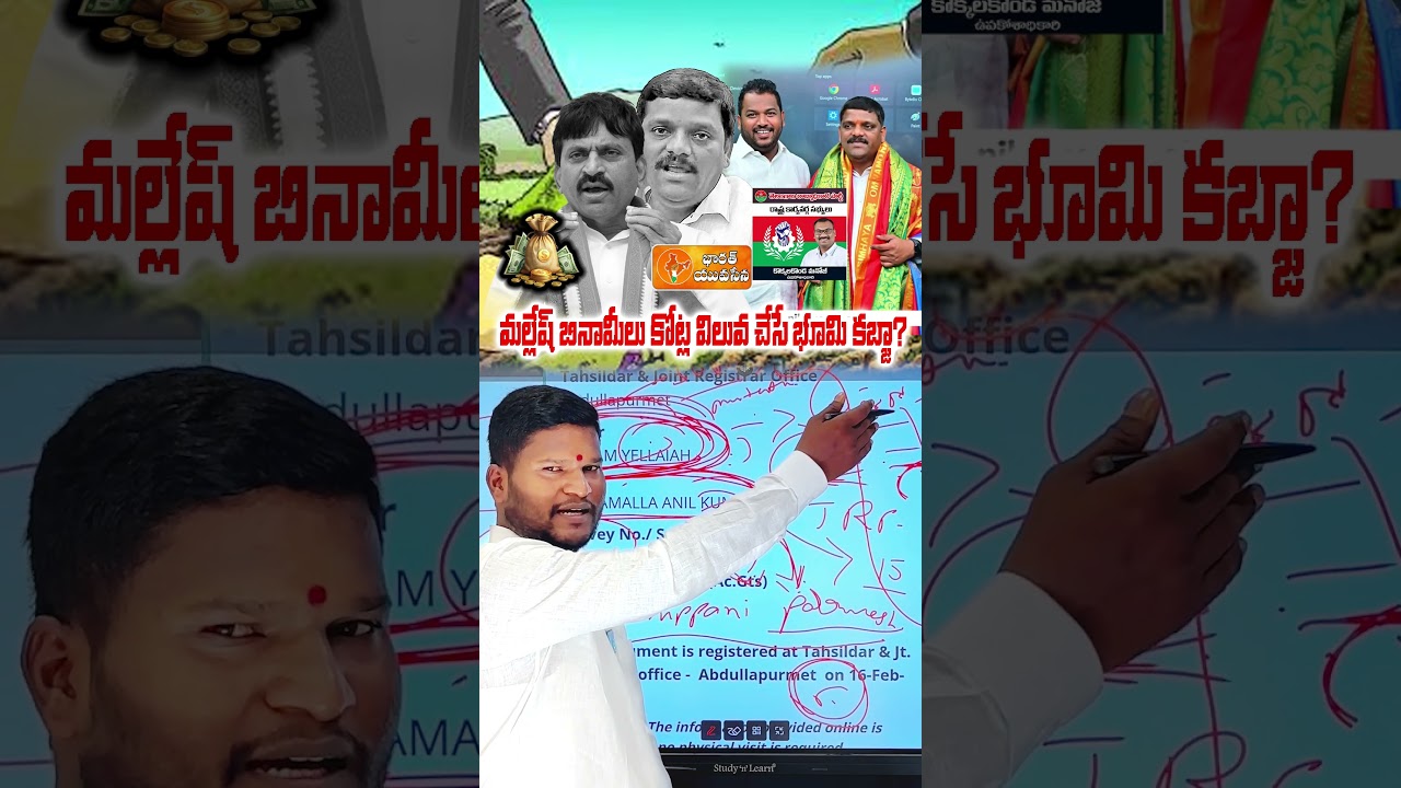 Land Scam Allegations on Teenmar Mallanna | Call for Action by Ponguleti | Bharat Yuvasena