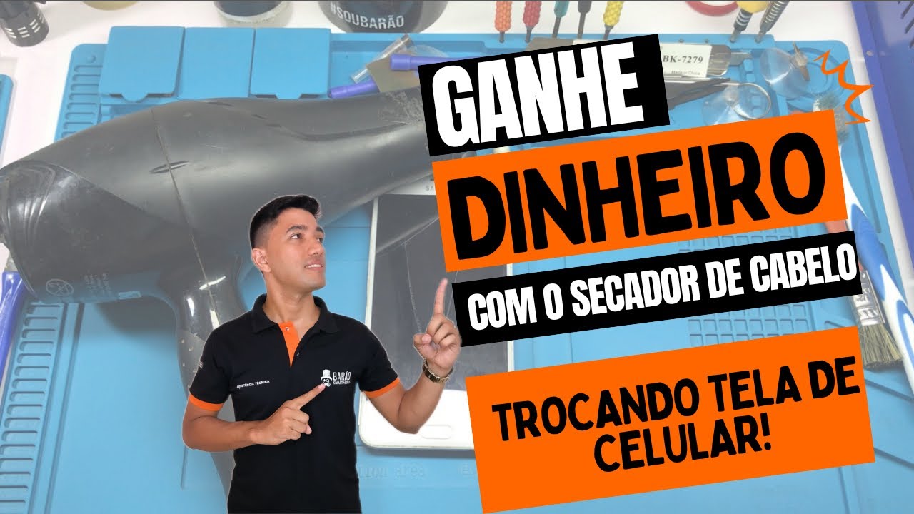 Secador de Cabelo para trocar TELA DO J7 PRIME