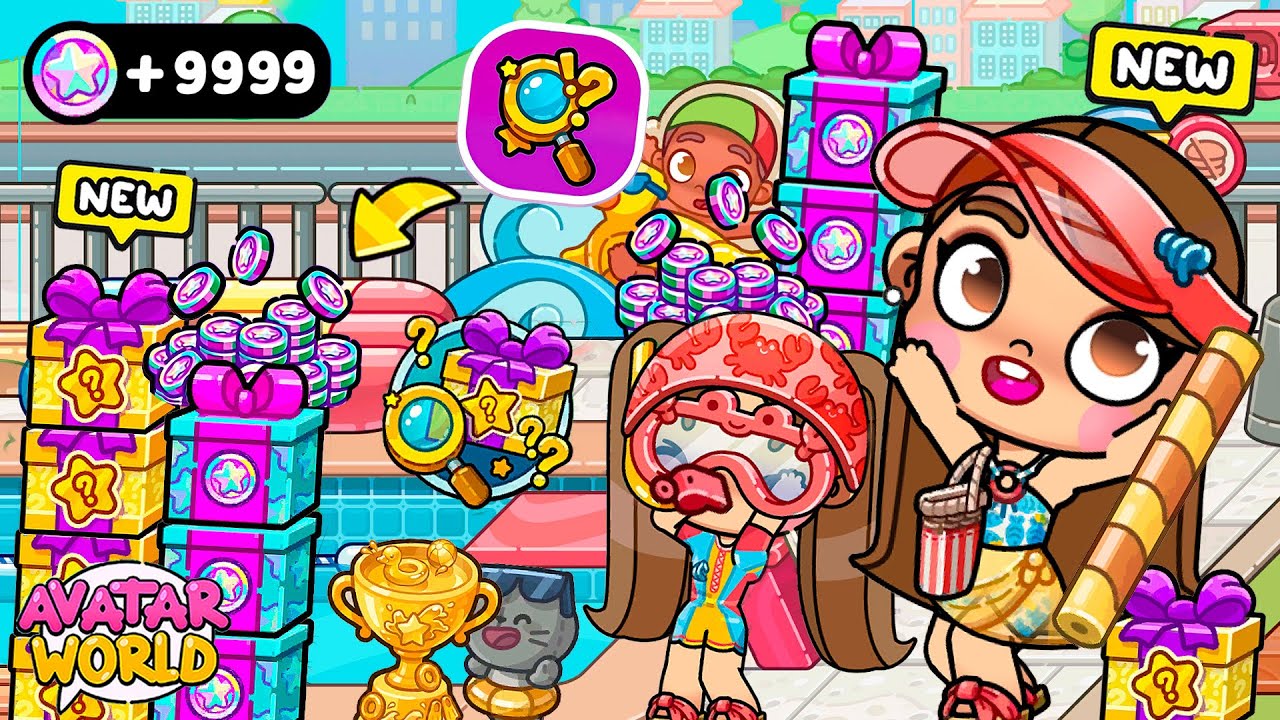 Como CONSEGUIR TODAS LAS MONEDAS Y SECRETOS de la PISCINA 🤩 Nueva Actualizacion en Avatar World