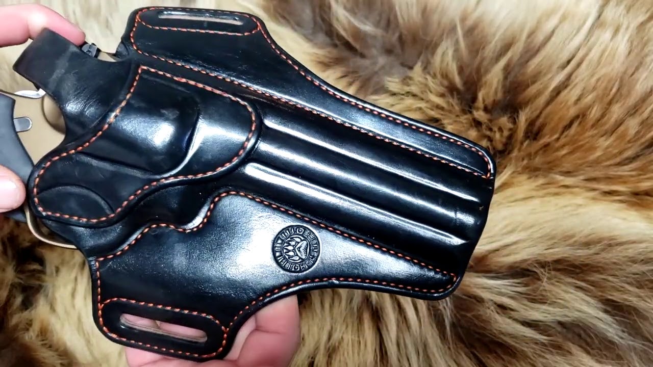 NICEST CUSTOM LEATHER HOLSTER! JUST IN CASE HOLTERS RUGER GP100