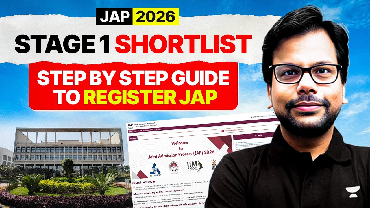 IIM JAP 2026 Stage 1 Registration | Step-by-Step Guide | APAAR ID &ndash; Amiya Sir 🔥