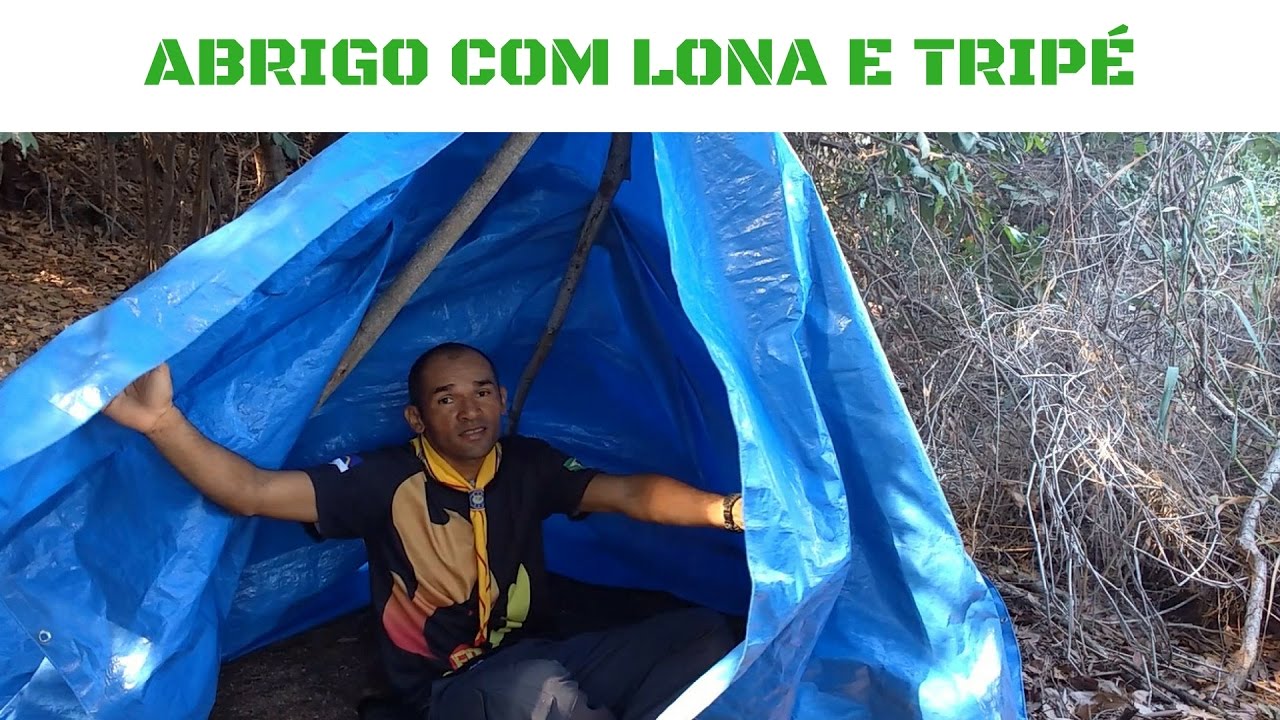 ABRIGO COM LONA E TRIPÉ