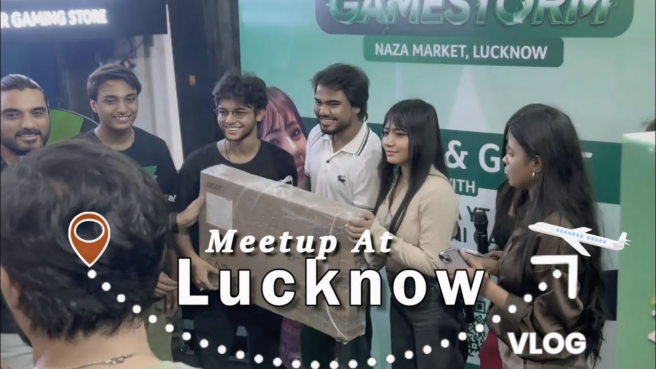 Funny Challenges At Lucknow Meetup | Acer Store @HusnaYT @AntaryamiGaming