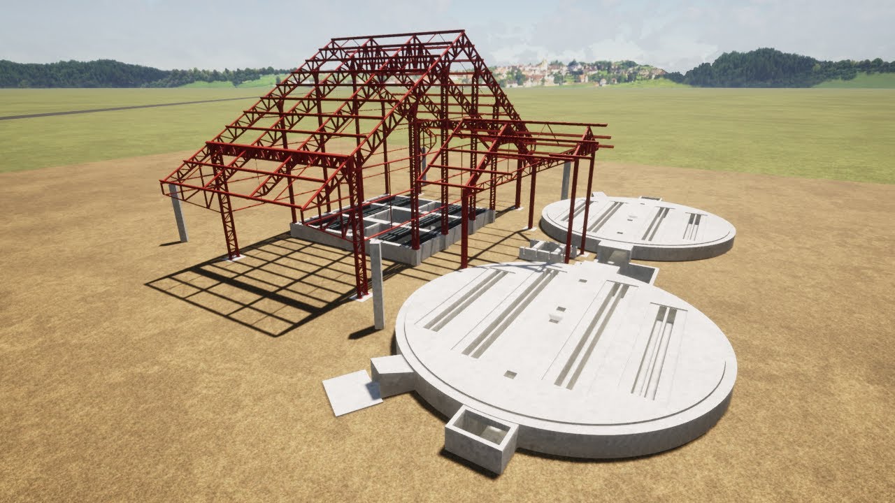 ⭐⭐ Projeto estrutural ARMAZÉM GRANELEIRO, processo construtivo - Hidrolândia-GO