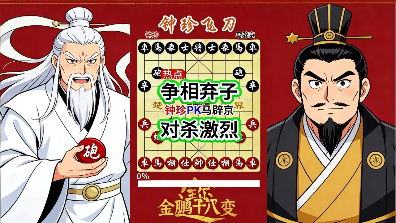 《钟珍精彩对局合集》钟珍大战日本棋王马辟京，互相弃子杀红了眼，拼的就是谁更凶猛！#中国象棋 #天天象棋 #象棋飞刀 #象棋布局 #象棋绝杀