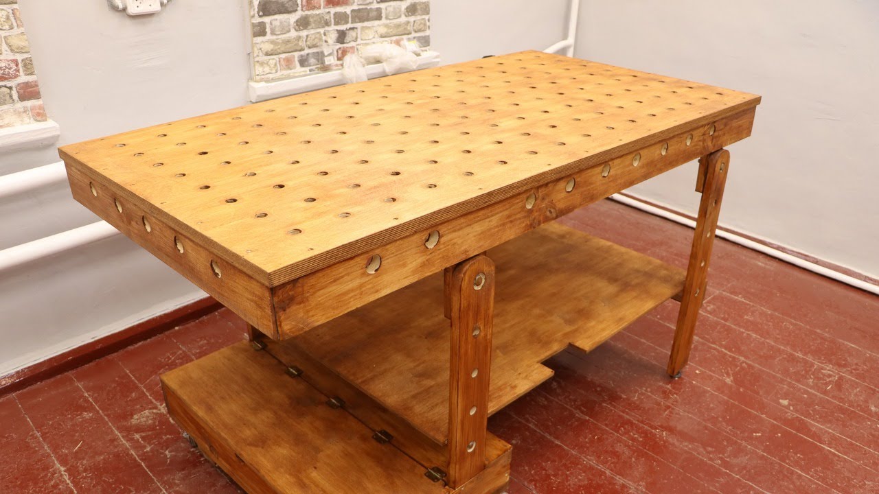 Folding Mobile Workbench DIY