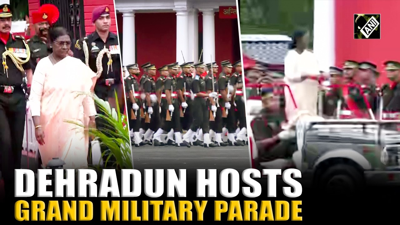 IMA Passing Out Parade: President Murmu reviews, CM Pushkar Singh Dhami witnesses event