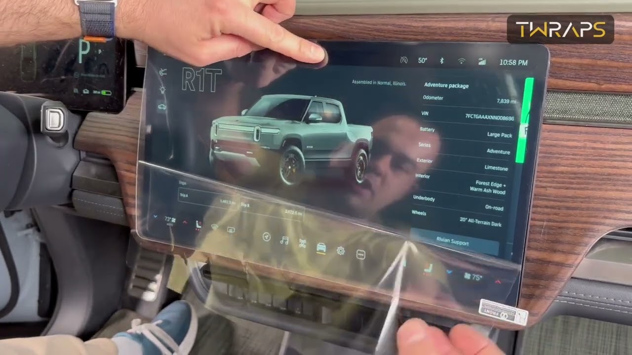 Rivian R1T & R1S Screen Protectors (v2) by TWRAPS - How to Install