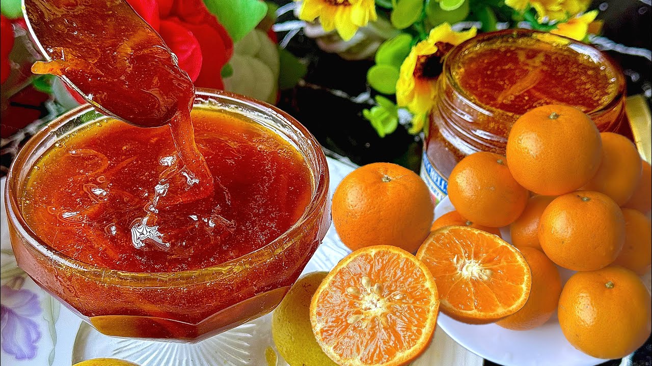 Make super easy and quick Orange Marmalade 🍊 Orange Jam at home in minutes