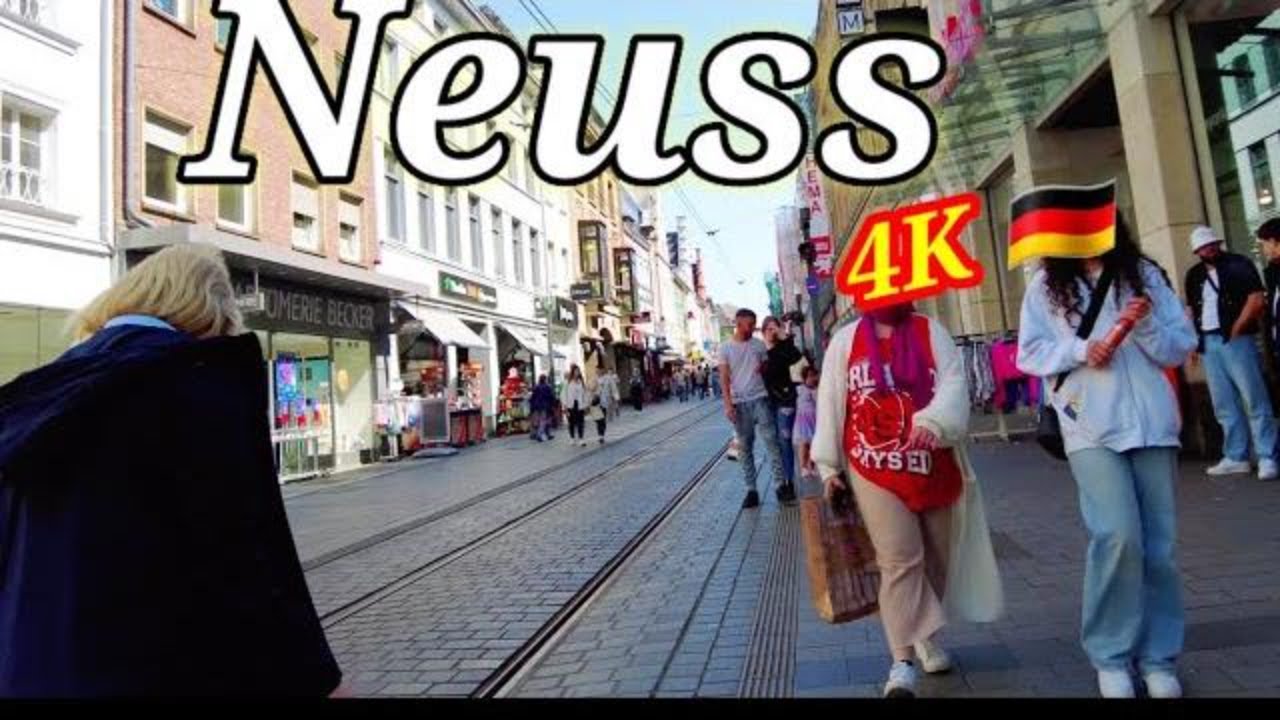 Neuss City,Germany / Walking tour in Neuss Deutschland 🇩🇪- 4K 60fps (UHD)
