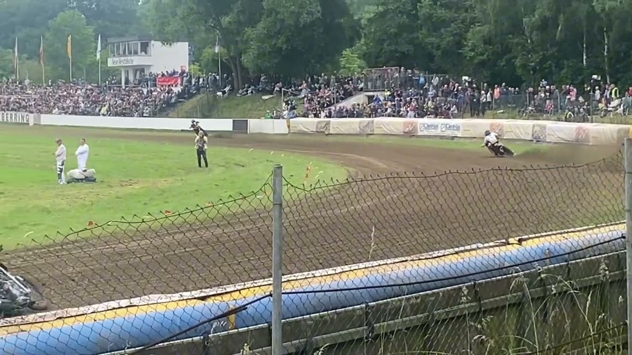 Grasbahn EM Bielefeld 2024 Heat 4 Niedermeier, Appleton, Wachs, Fienhage, Dubernard Grasbaan,