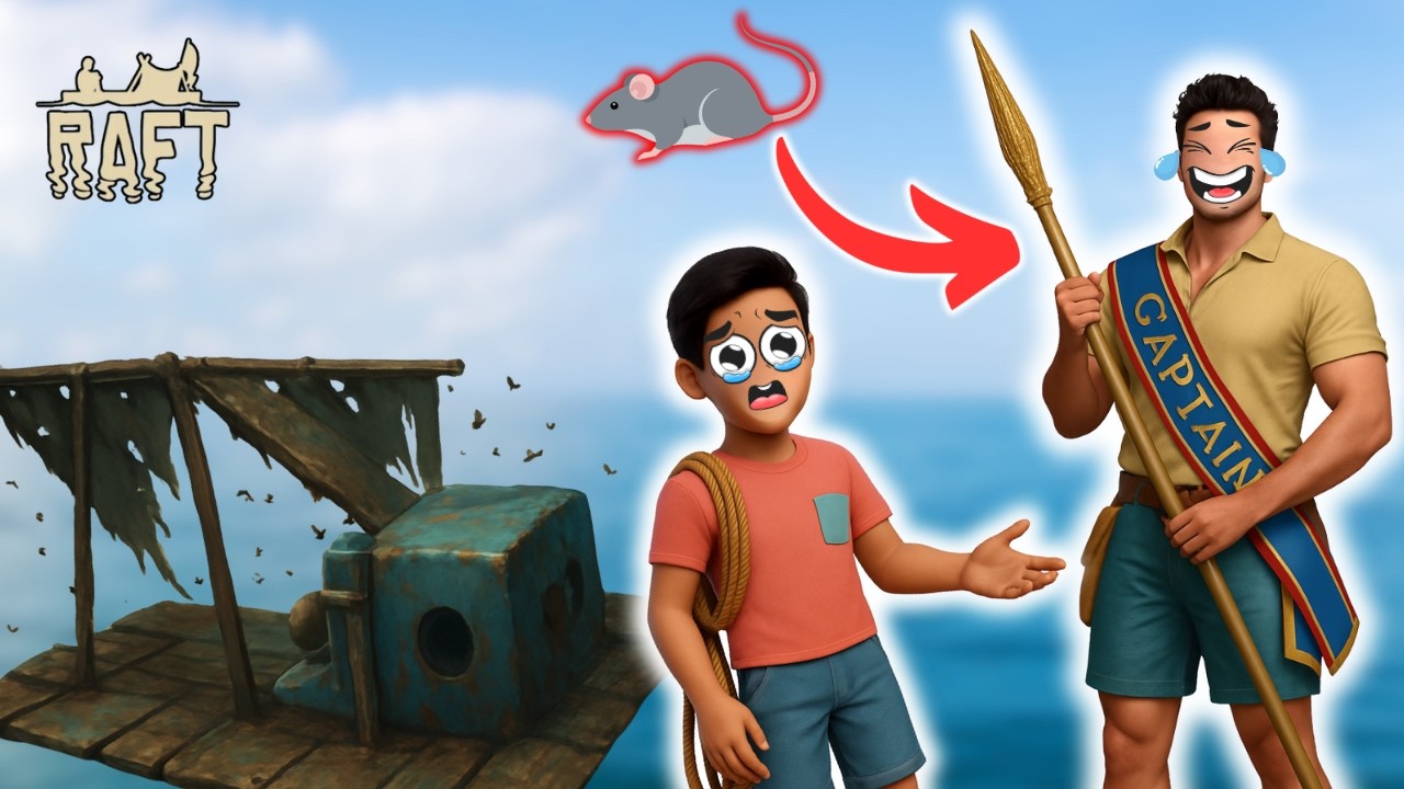 MON ÉQUIPIER, CE GROS RAT 😂 (Best Of Raft #2)