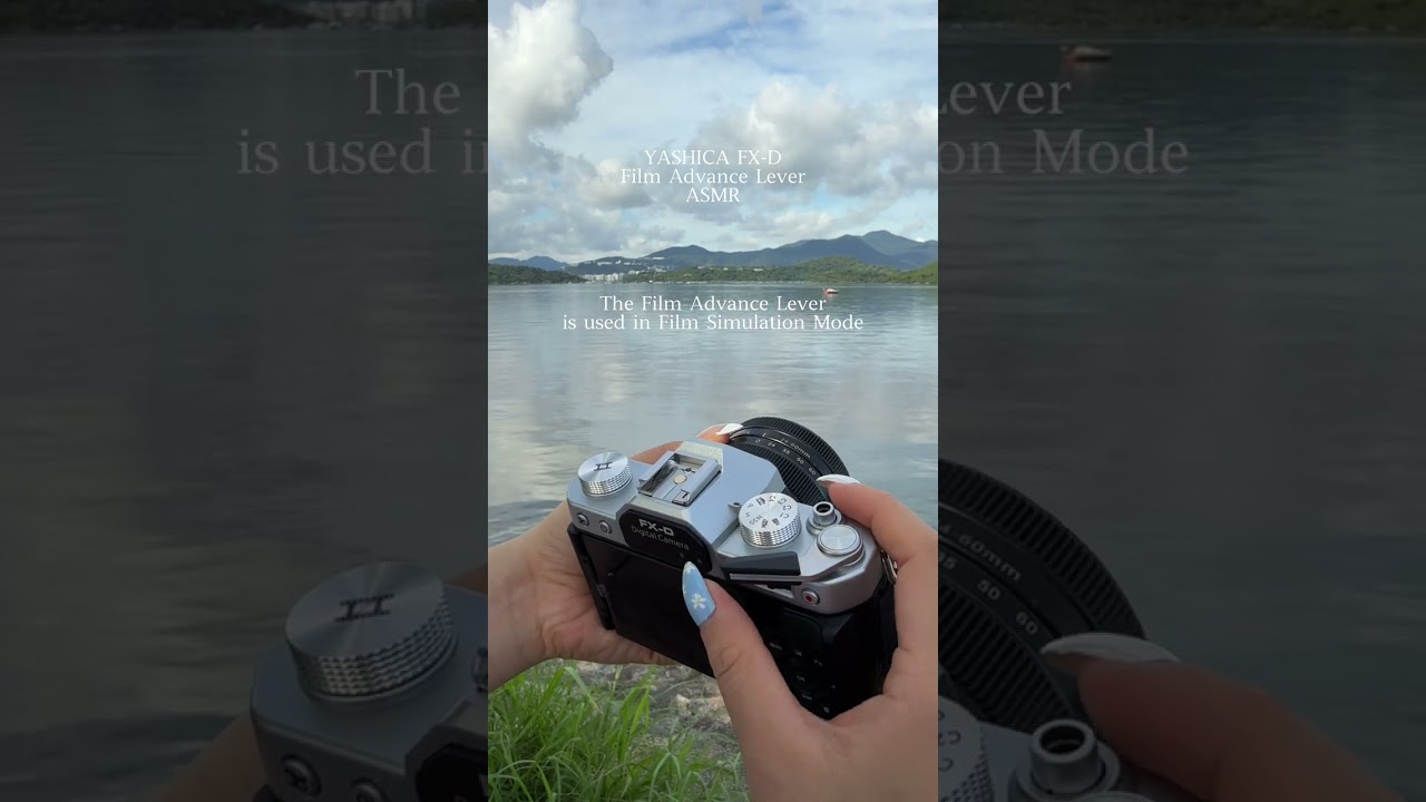 YASHICA FX-D 300 Film Advance Lever in Film Simulation Mode ASMR  #photography #camera #filmcamera