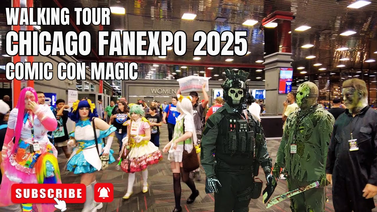 Explore Chicago FanExpo 2025: A 4K Walking Tour of Comic Con Magic!