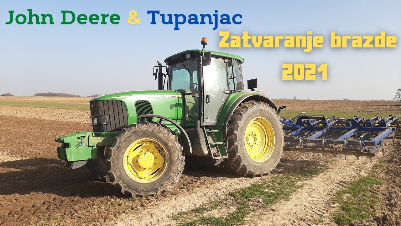 Zatvaranje zimske brazde | John Deere 6620 SE + Tupanjac drljača 6.1m |