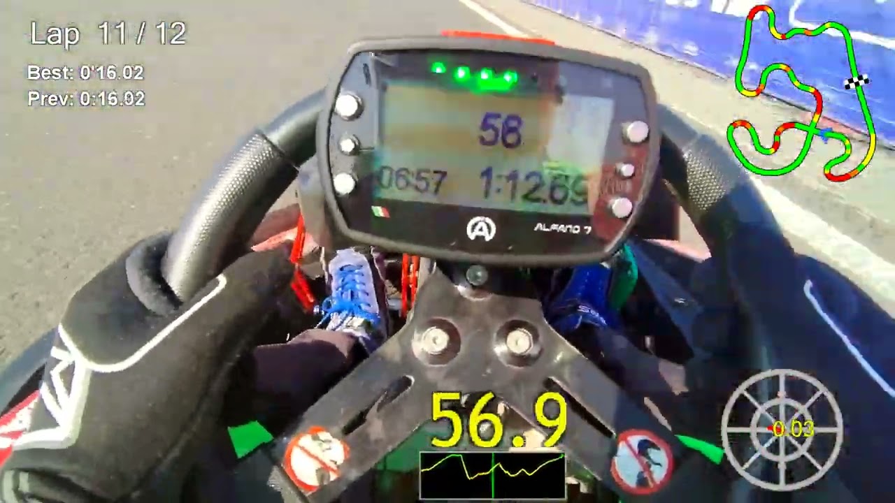 Dubai karting Arrive & Drive session 2 | In-Helmet POV | 1.12.644