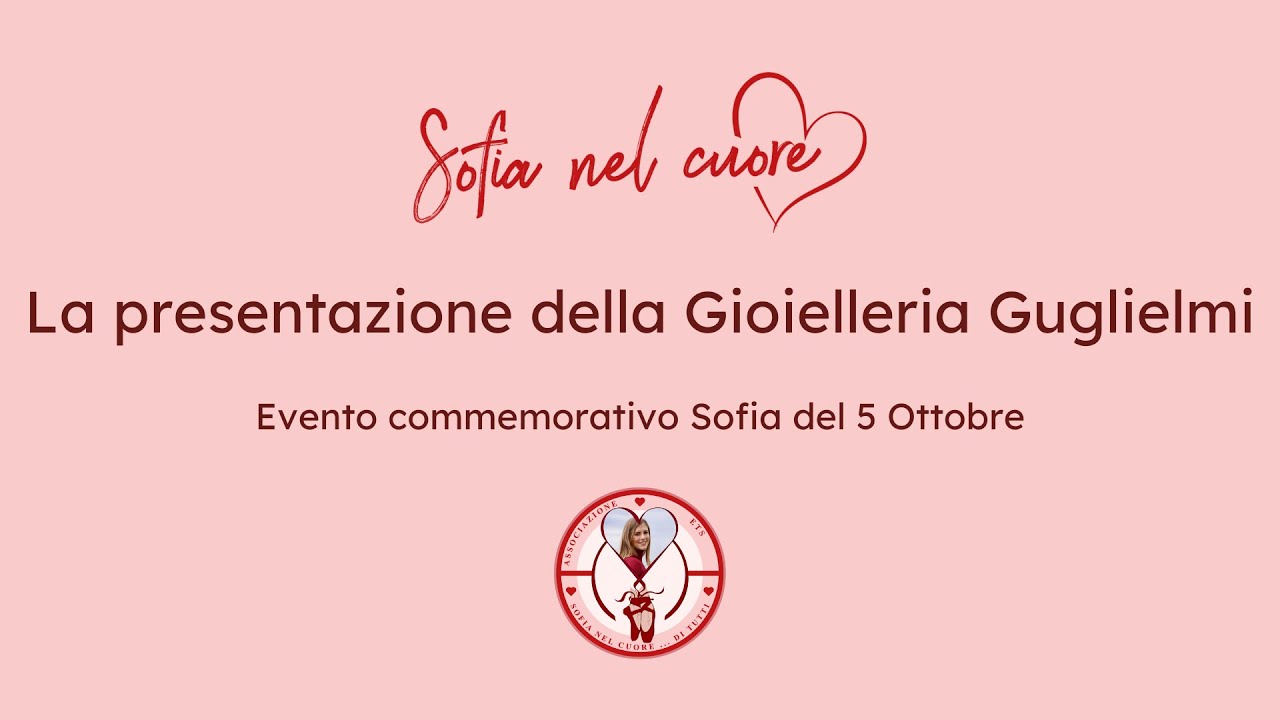 LA PRESENTAZIONE DELLA GIOIELLERIA GUGLIELMI - Evento commemorativo Sofia del 5 Ottobre
