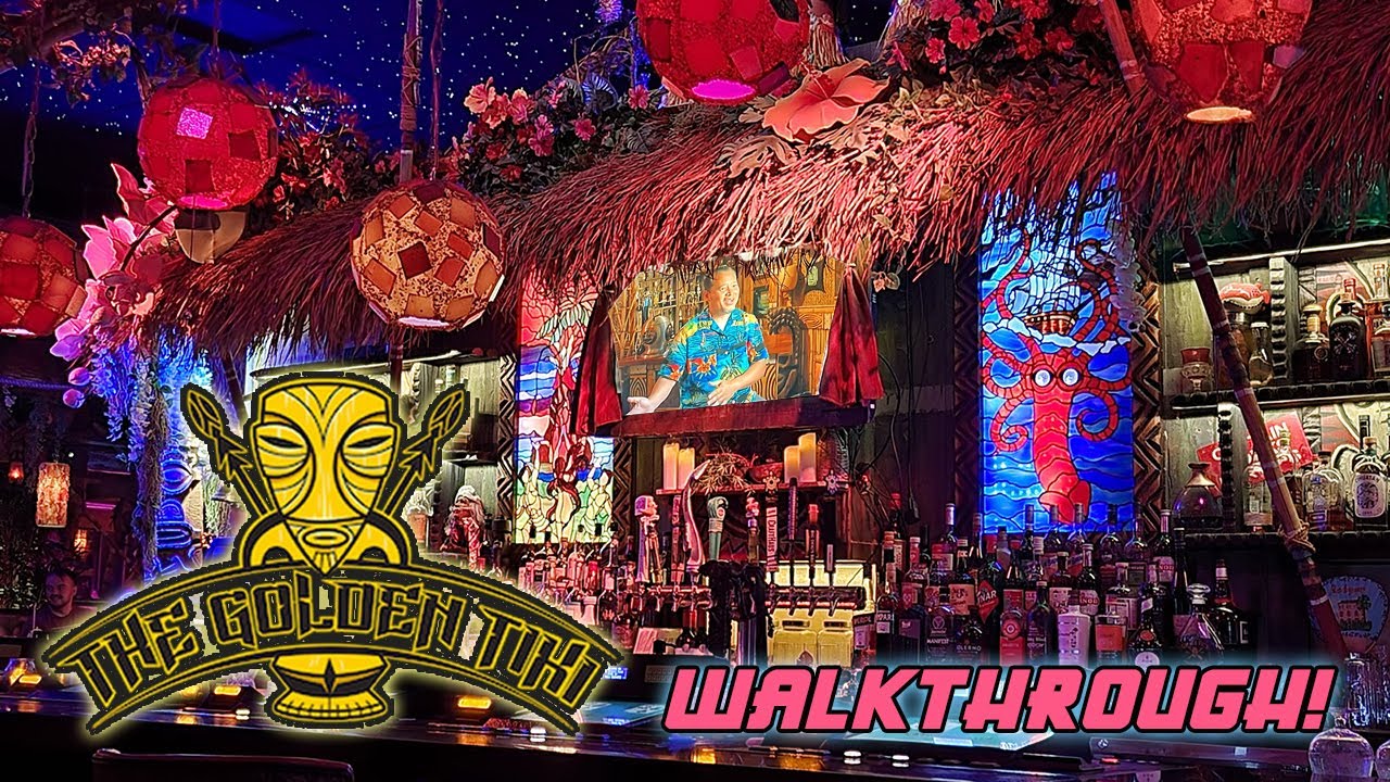 THE GOLDEN TIKI in Las Vegas, Nevada! Tiki Bar Walkthrough!