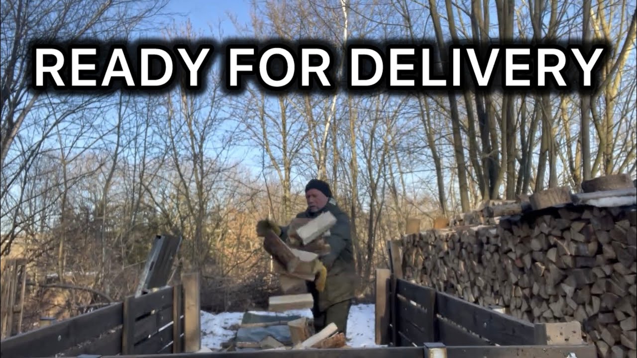 Preparing Firewood for Delivery | 1 Face Cord Spruce
