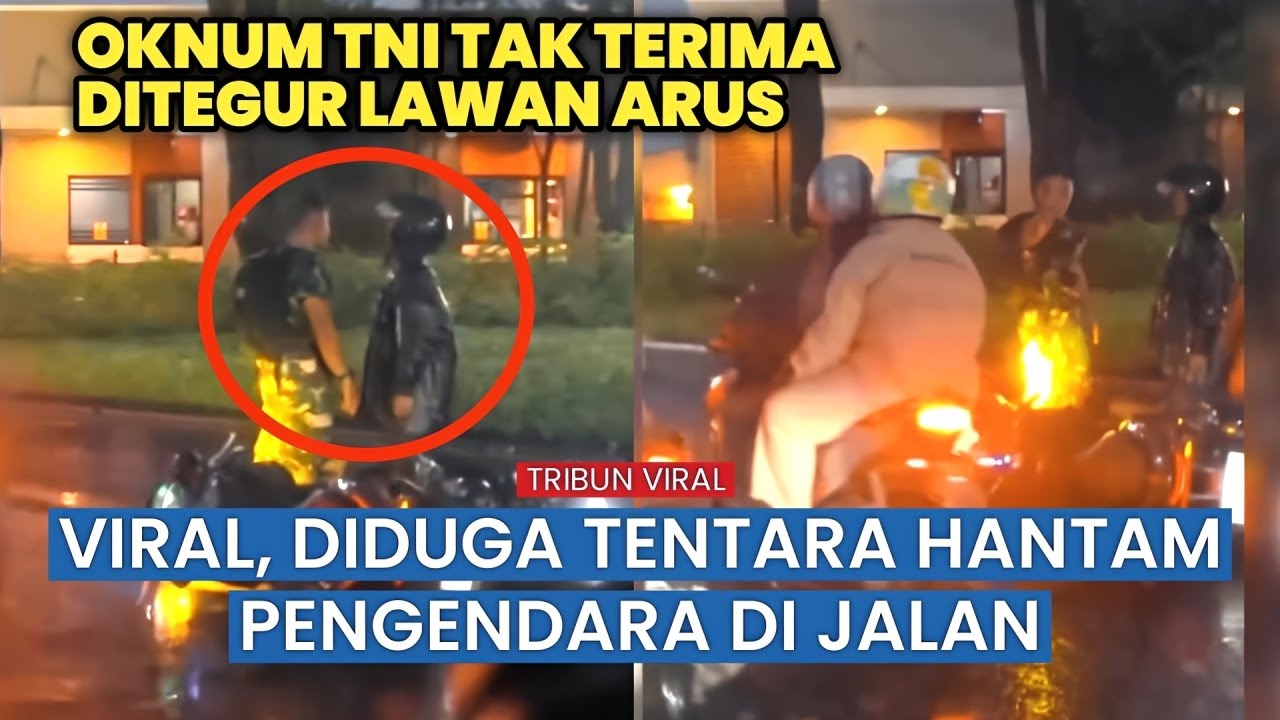 Ricuh Pagi Hari di Bundaran MGC, Oknum Diduga TNI Terlibat Adu Mulut hingga Hantam Pengendara