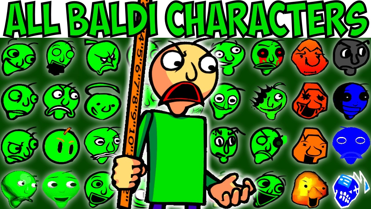 ALL BALDI CHARACTERS | FNF Character Test | Gameplay VS Playground