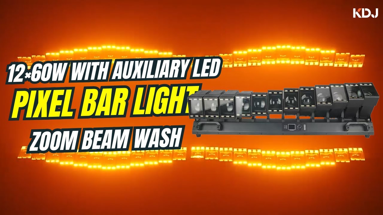 KW5A 12x60w Zoom Pixel Beam Bar With Auxiliary Light