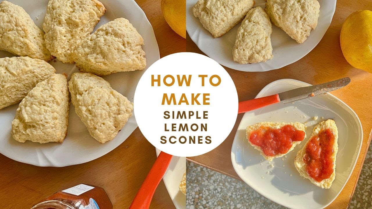 how to make simple lemon scones - quick and easy baking recipe!